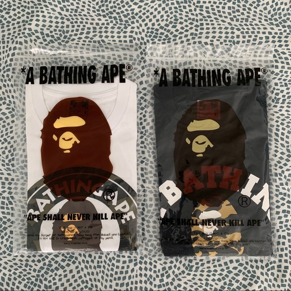 BAPE | College Tee White - Picture 3 of 9